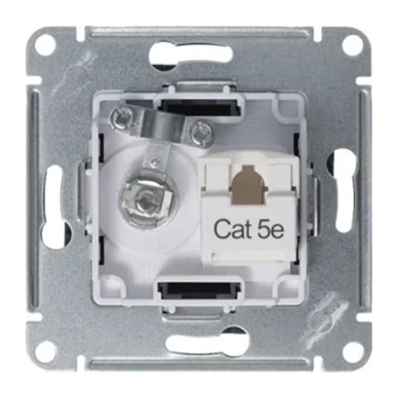 Розетка TV и интернет розетка Schneider Atlasdesign RJ 45, 5 кат., грифель