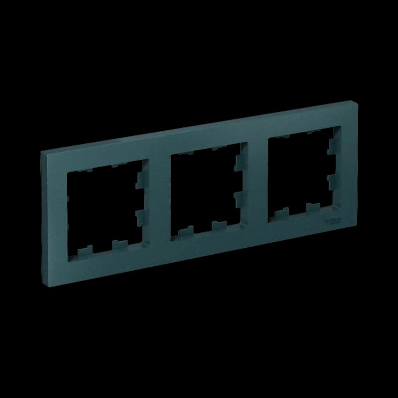 Рамка тройная Atlasdesign, изумруд