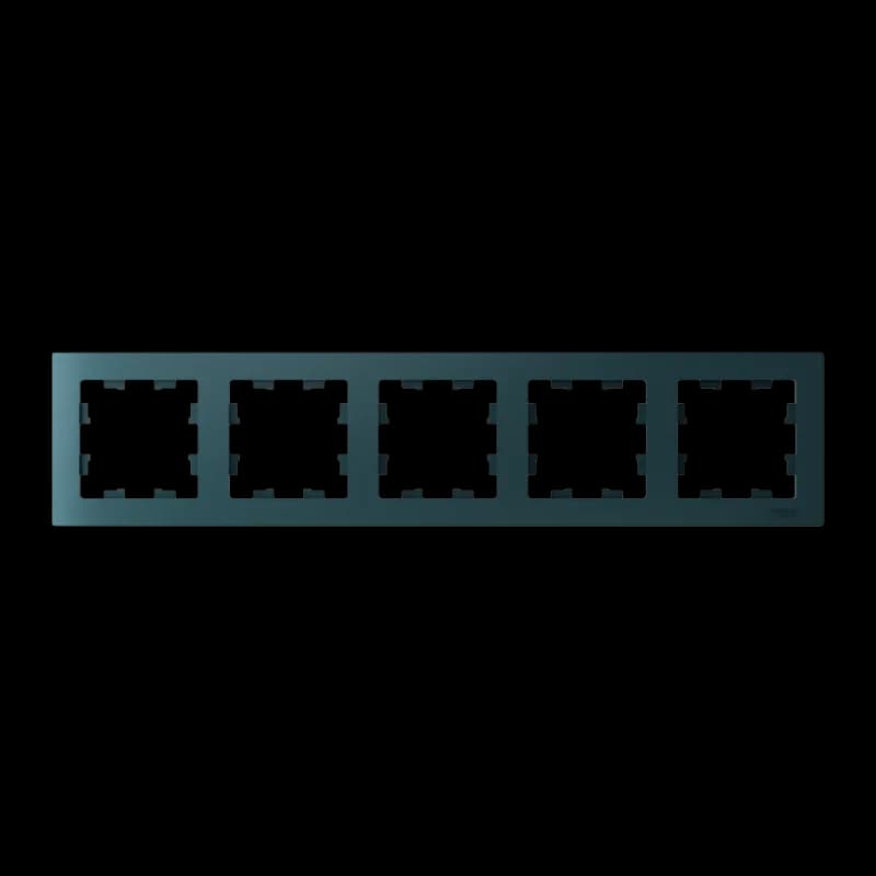 Рамка пятерная Atlasdesign, изумруд