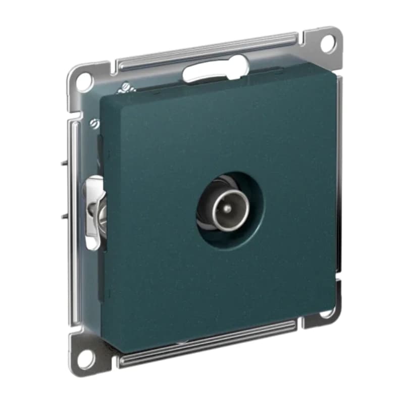 Розетка TV оконечная Atlasdesign 1DB, изумруд