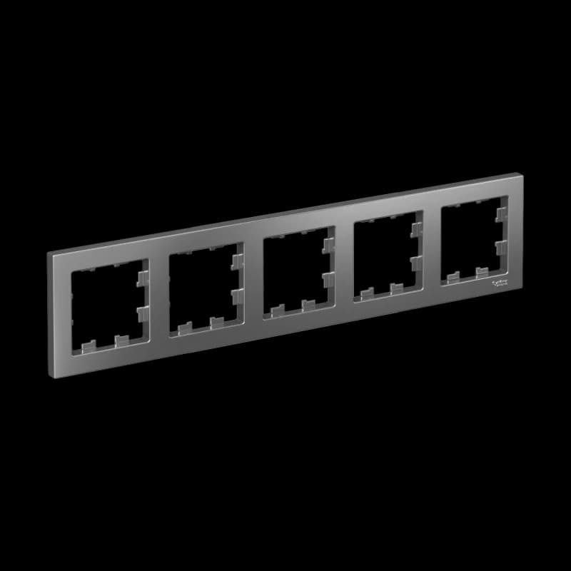 Рамка пятерная Atlasdesign, сталь