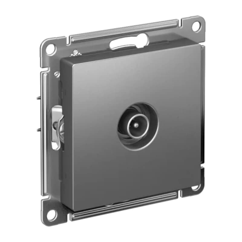 Розетка TV одиночная Atlasdesign, сталь