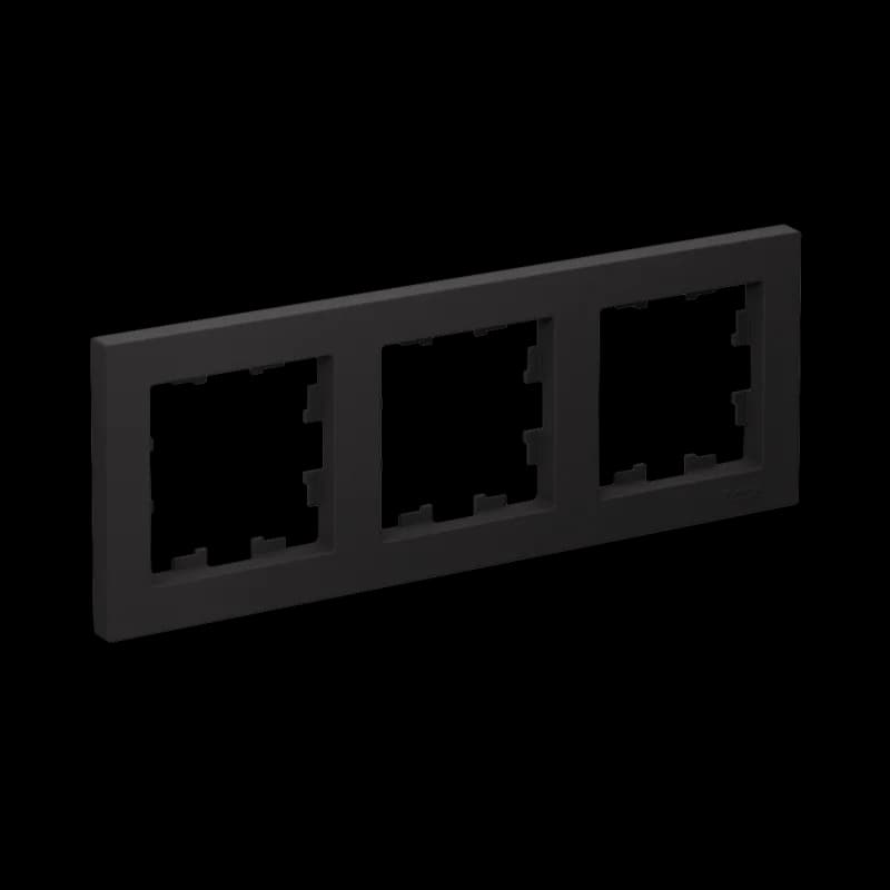 Рамка тройная Atlasdesign, карбон