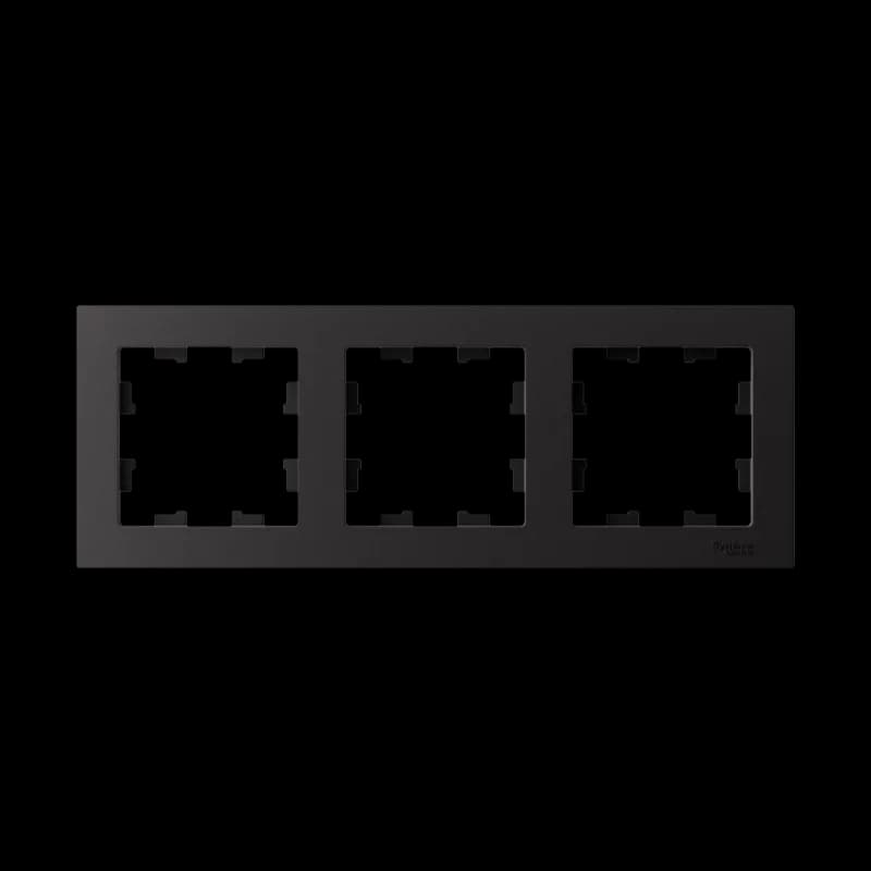 Рамка тройная Atlasdesign, карбон