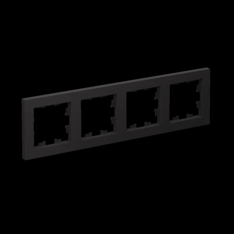 Рамка четверная Atlasdesign, карбон