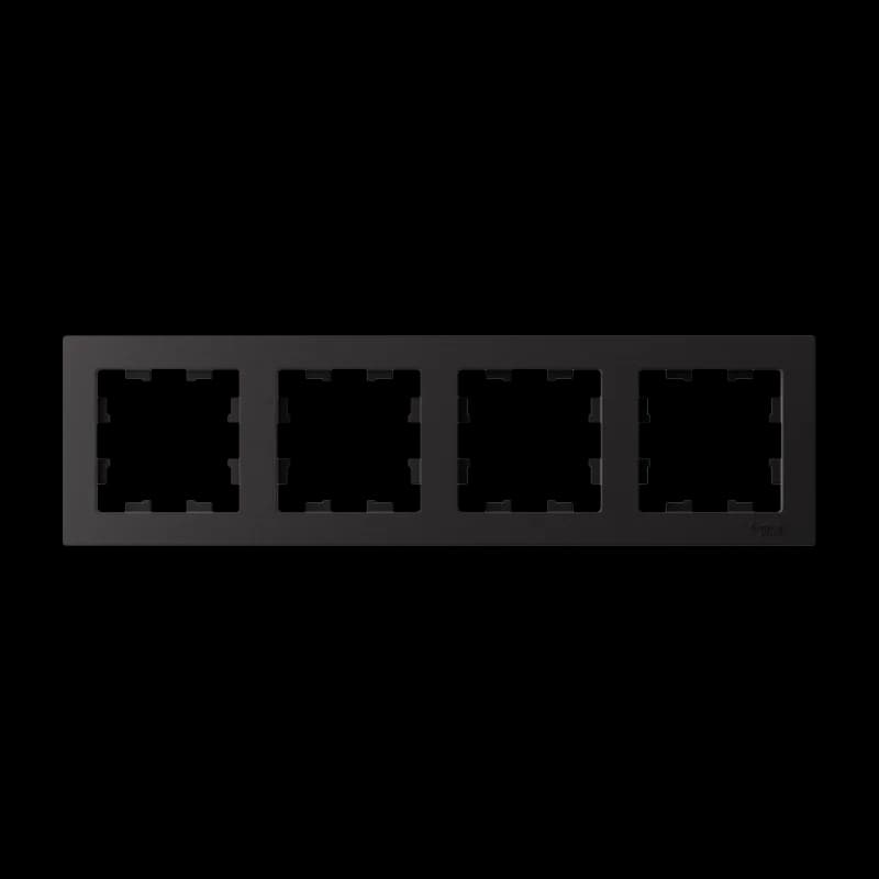 Рамка четверная Atlasdesign, карбон