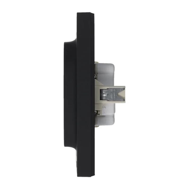 Розетка двойная с заземлением в сборе Atlasdesign 16А, карбон