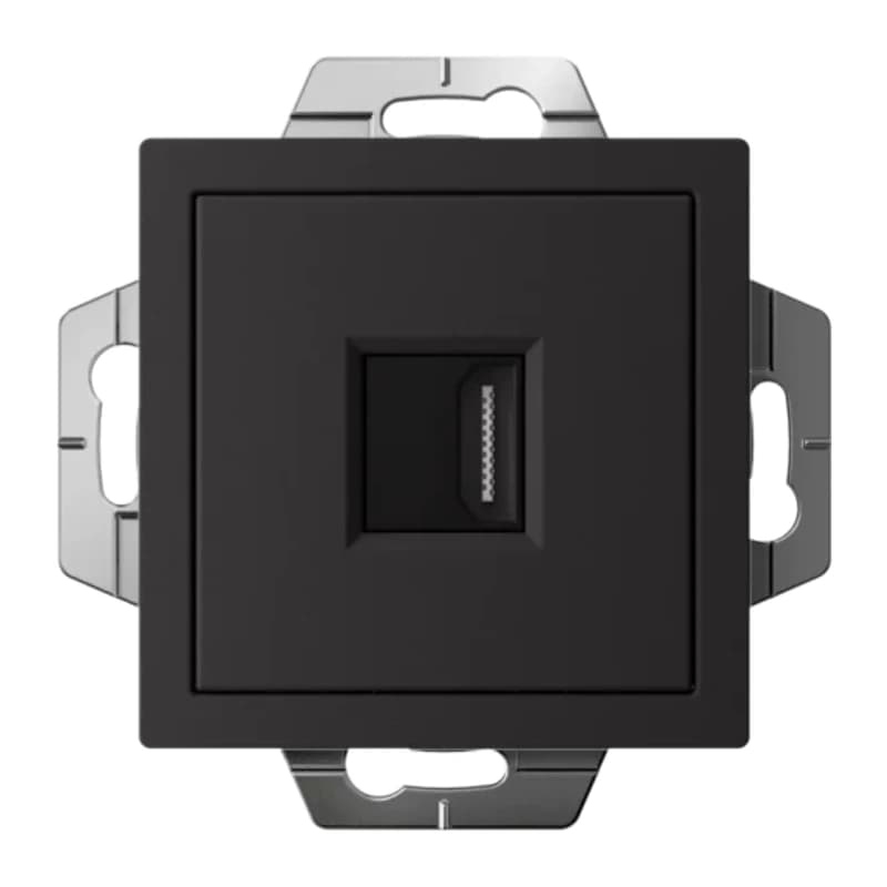 Розетка HDMI одинарная Atlasdesign, карбон