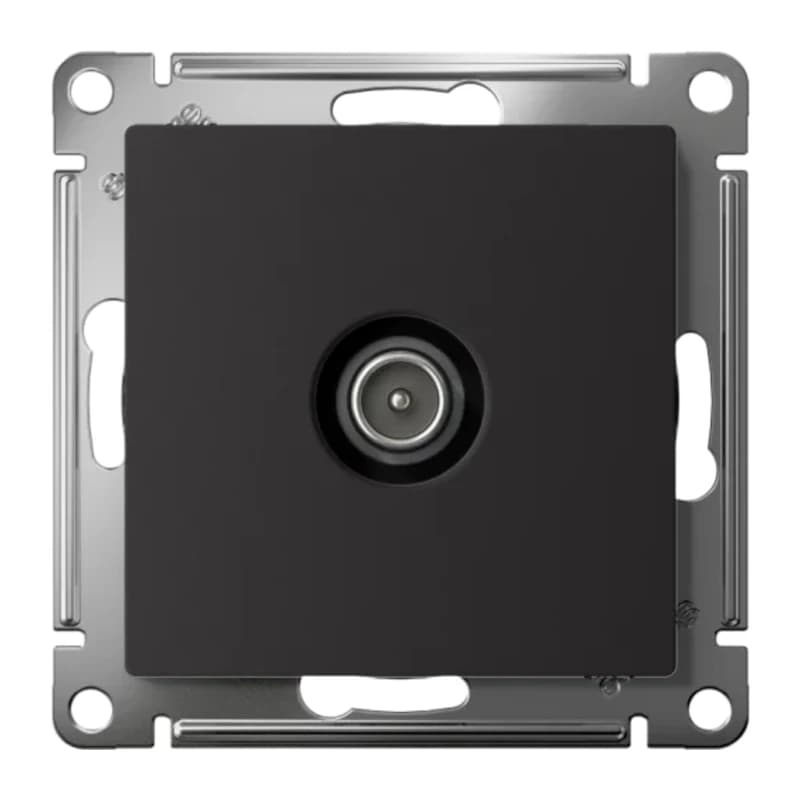 Розетка TV оконечная Atlasdesign 1DB, карбон