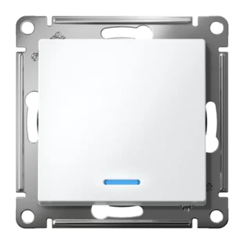 Выключатель одноклавишный с подсветкой Schneider Atlasdesign 10А, лотос