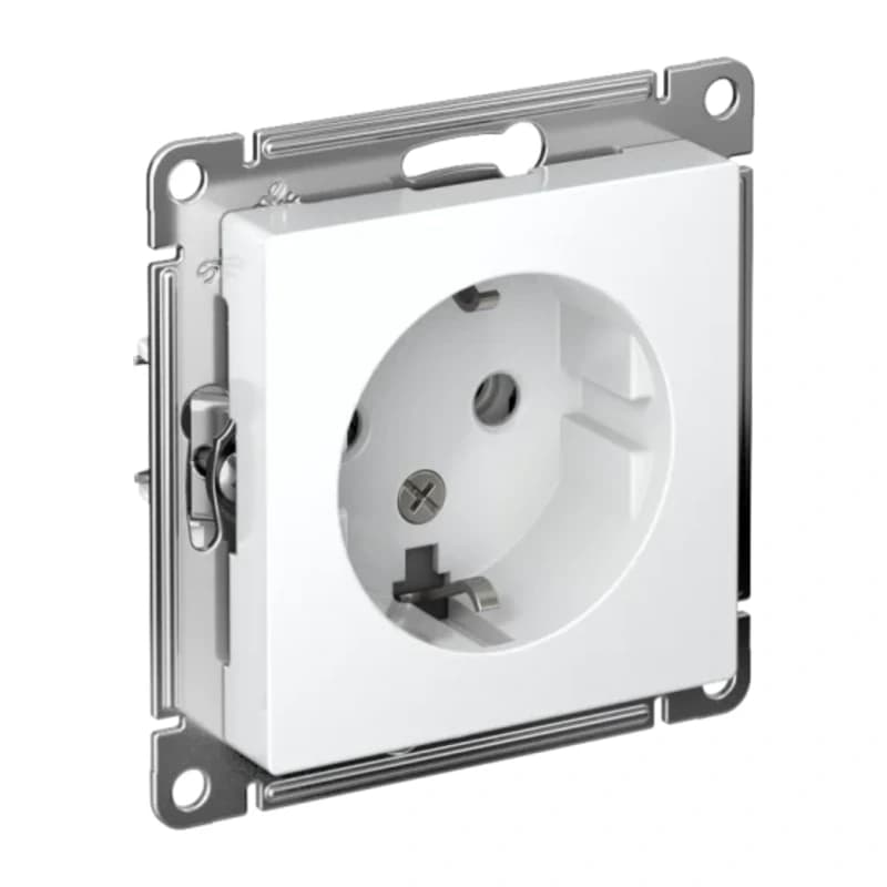 Розетка с заземлением Atlasdesign 16А, лотос