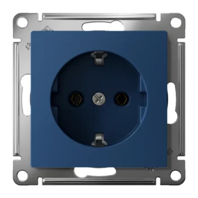 Розетка с заземлением Atlasdesign 16А, быстрозажим. клем., лотос