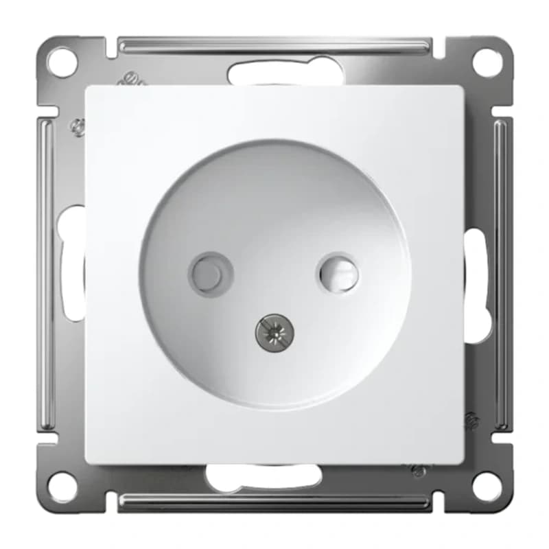 Розетка без заземления со шторками Atlasdesign 16А, лотос