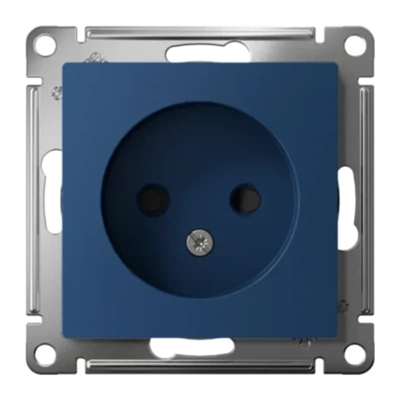 Розетка без заземления со шторками Atlasdesign 16А, лотос