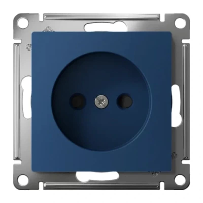 Розетка без заземления со шторками Atlasdesign 16А, быстрозажим. клем., лотос