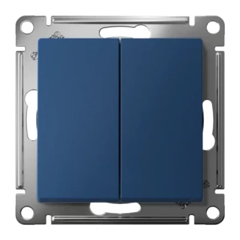 Выключатель двухклавишный проходной Schneider Atlasdesign 10А, быстрозажим. клем., лотос