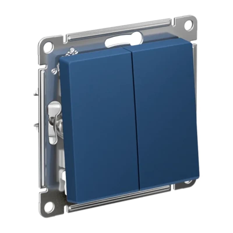 Выключатель 2-клавишный перекрестный (из 3-х мест) Schneider Atlasdesign, 10АХ, лотос