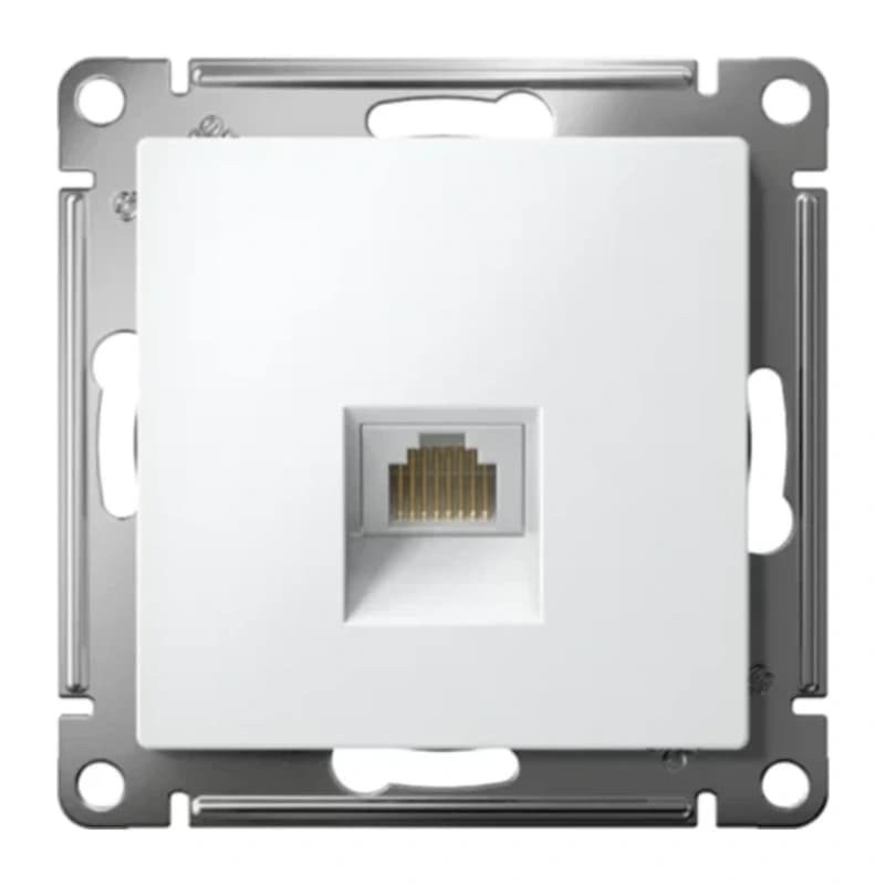 Розетка компьютерная одинарная Atlasdesign RJ45 5 кат., лотос