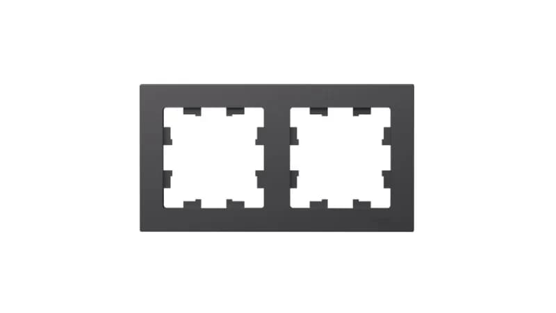 Рамка двойная Atlasdesign, базальт