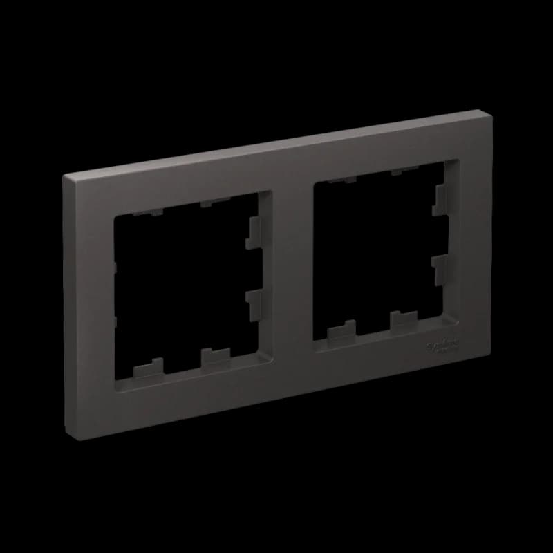 Рамка двойная Atlasdesign, базальт