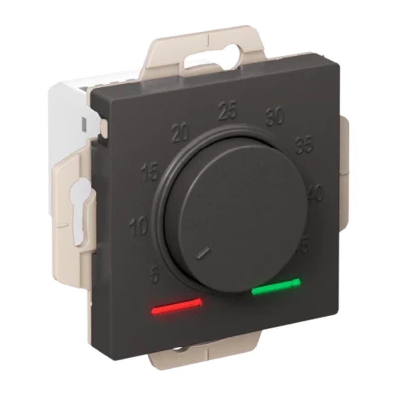 Регулятор теплого пола с датчиком пола Atlasdesign 10А, базальт