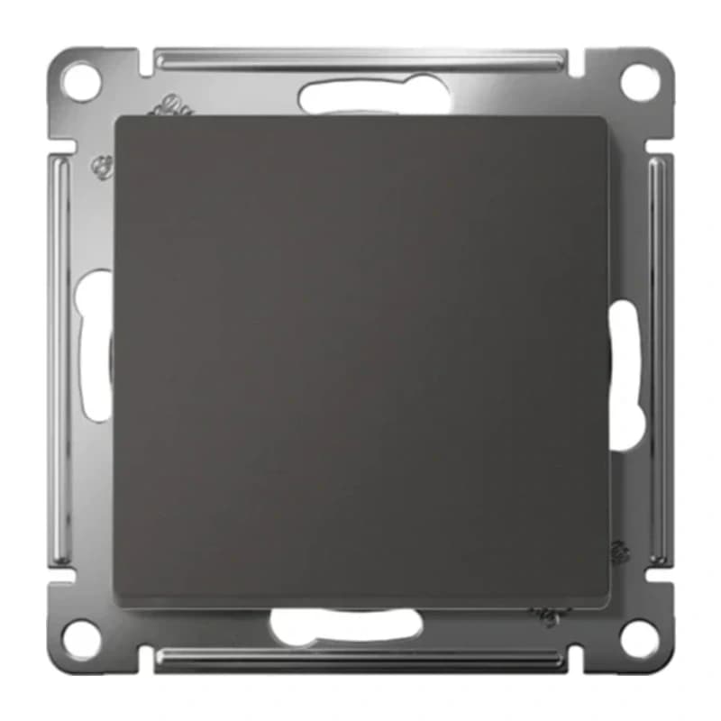 Выключатель одноклавишный перекрестный Schneider Atlasdesign 10А, базальт