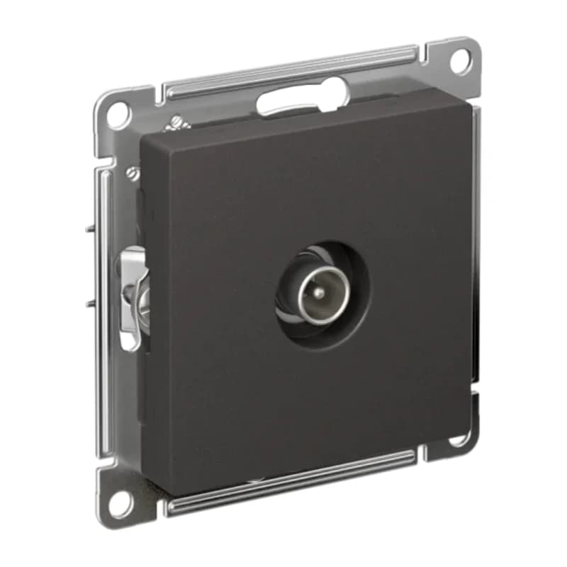 Розетка TV одиночная Atlasdesign, базальт