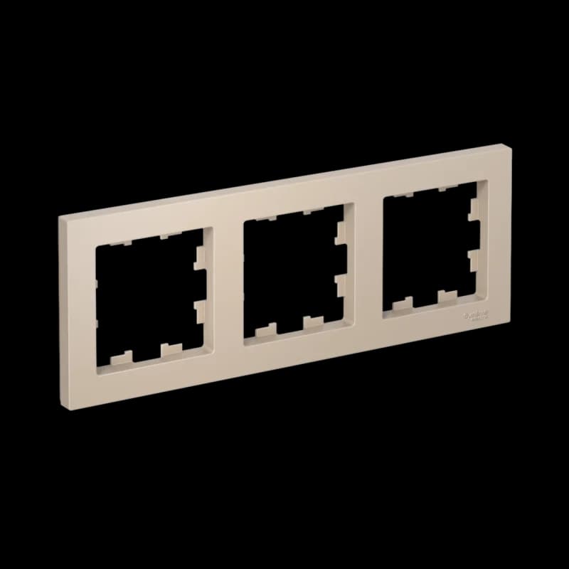 Рамка тройная Atlasdesign, песочный