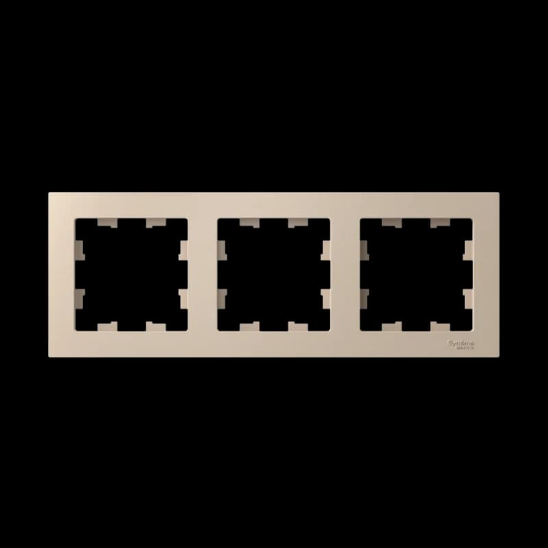 Рамка тройная Atlasdesign, песочный