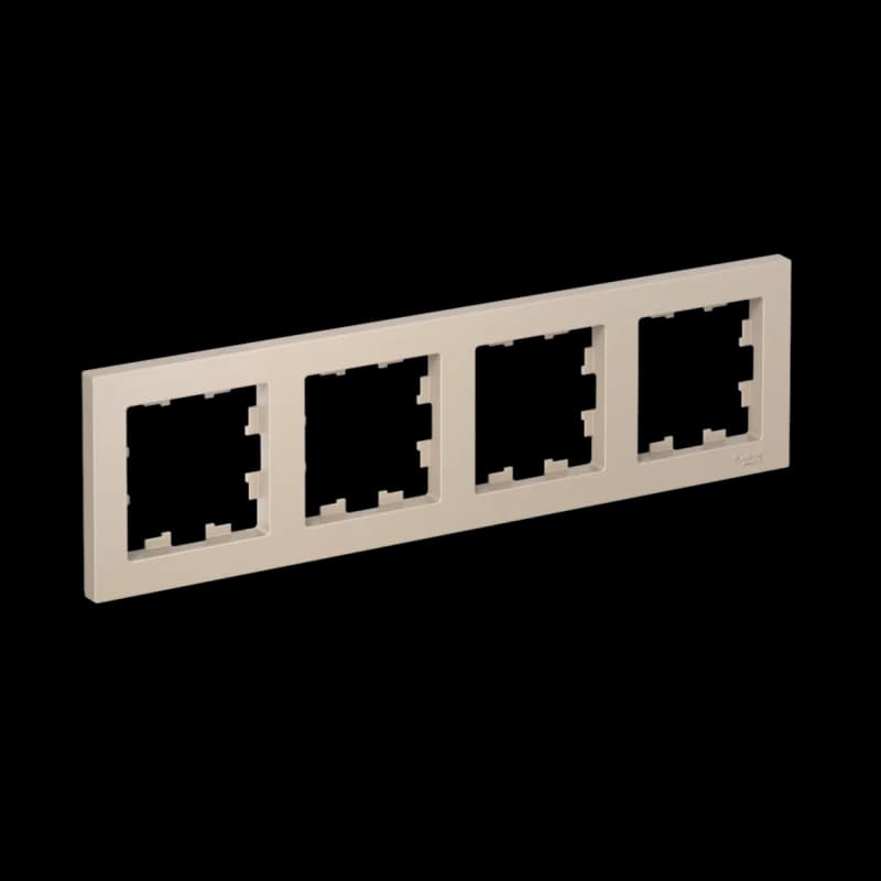 Рамка четверная Atlasdesign, песочный