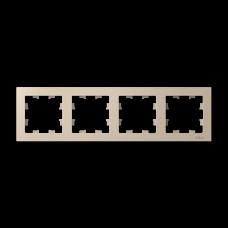 Рамка четверная Atlasdesign, песочный