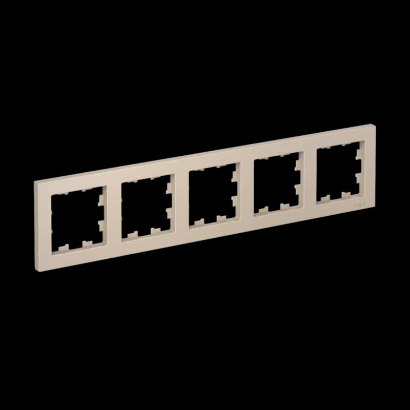 Рамка пятерная Atlasdesign, песочный