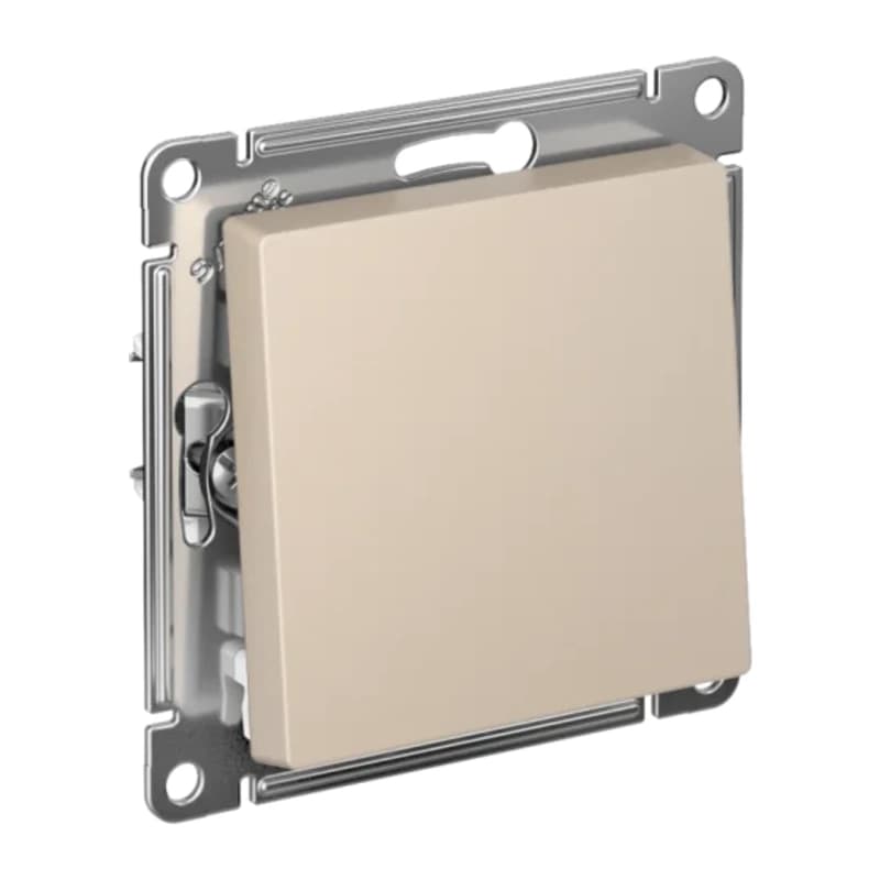 Выключатель одноклавишный Schneider Atlasdesign 10А, песочный