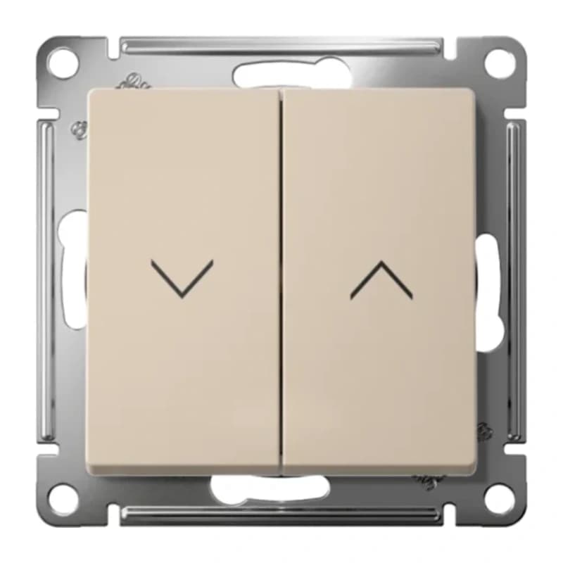 Выключатель управления для жалюзи и рольставней Atlasdesign 10А/250В, песочный