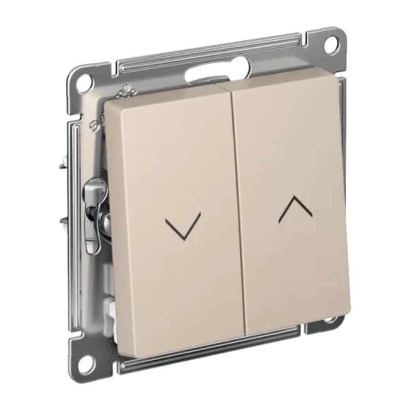 Выключатель управления для жалюзи и рольставней Atlasdesign 10А/250В, песочный