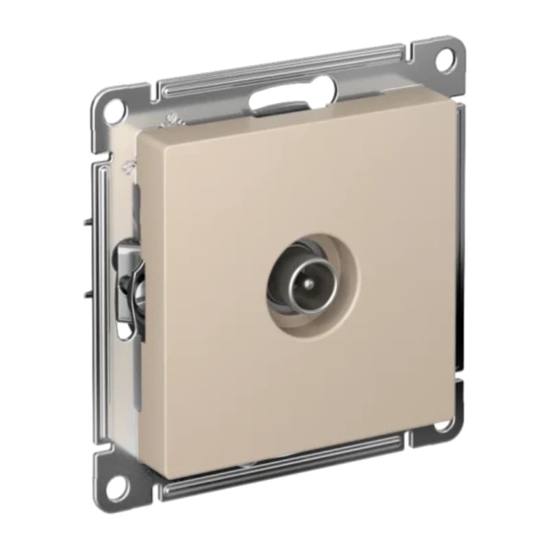 Розетка TV одиночная Atlasdesign, песочный