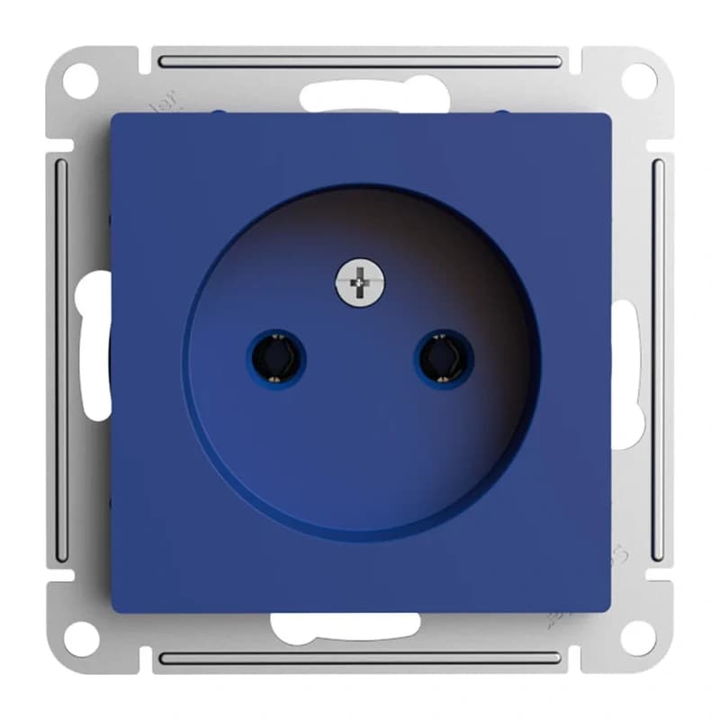 Розетка без заземления Atlasdesign 16А, аквамарин