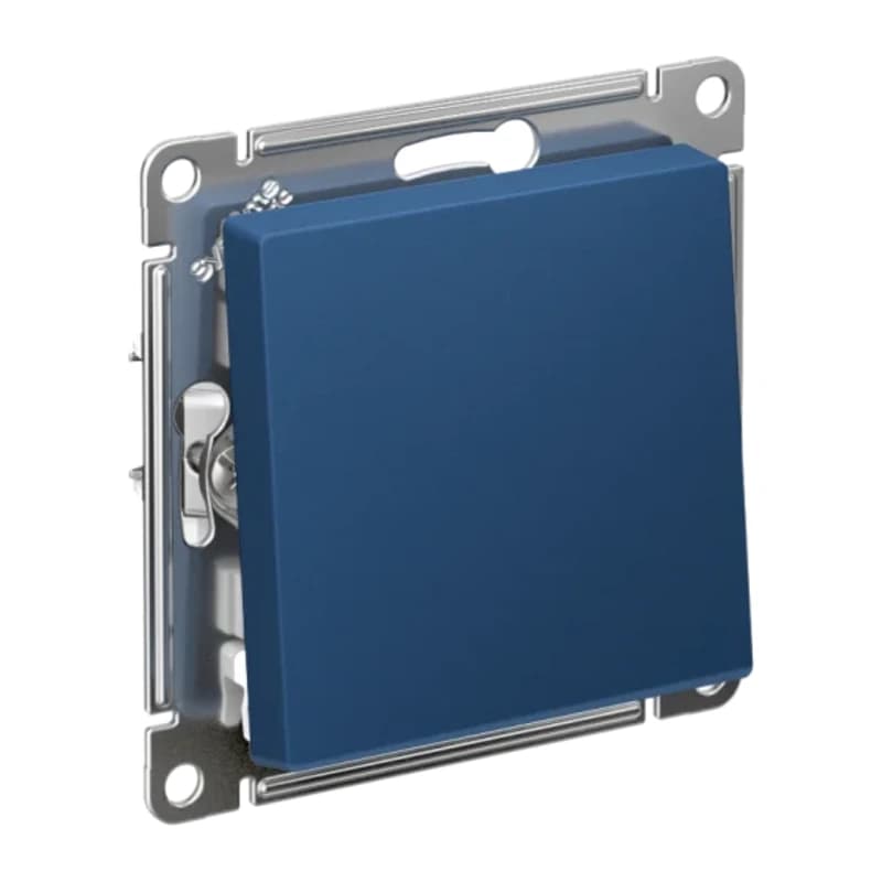 Выключатель одноклавишный перекрестный Schneider Atlasdesign 10А, аквамарин