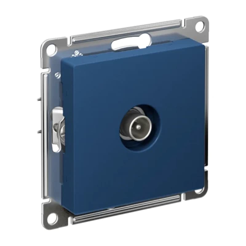 Розетка TV оконечная Atlasdesign 1DB, аквамарин