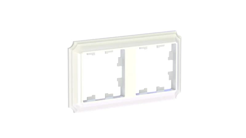 Рамка двойная Schneider Atlasdesign Antique, универсальная, жемчуг