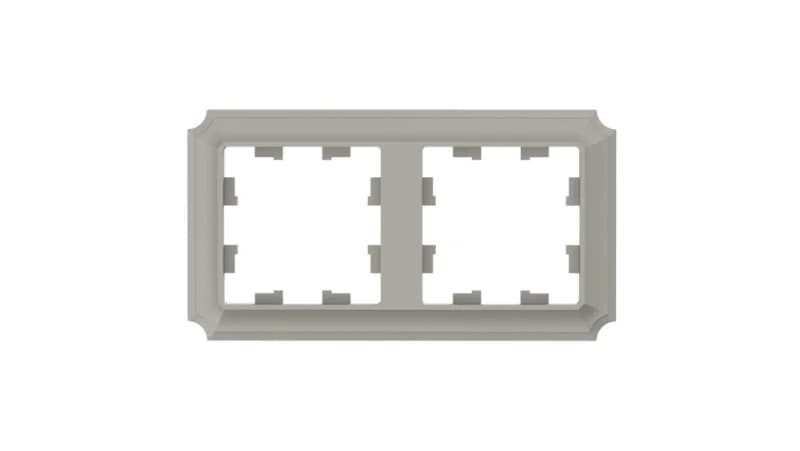 Рамка двойная Schneider Atlasdesign Antique, универсальная, шампань