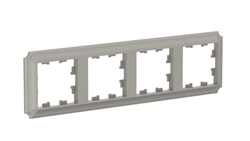 Рамка четверная Schneider Atlasdesign Antique, универсальная, шампань