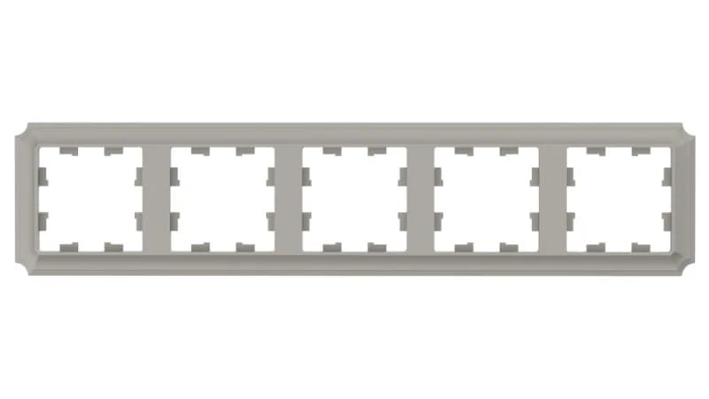 Рамка пятерная Schneider Atlasdesign Antique, универсальная, шампань