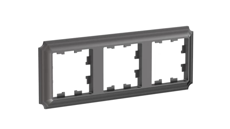 Рамка тройная Schneider Atlasdesign Antique, универсальная, мокко