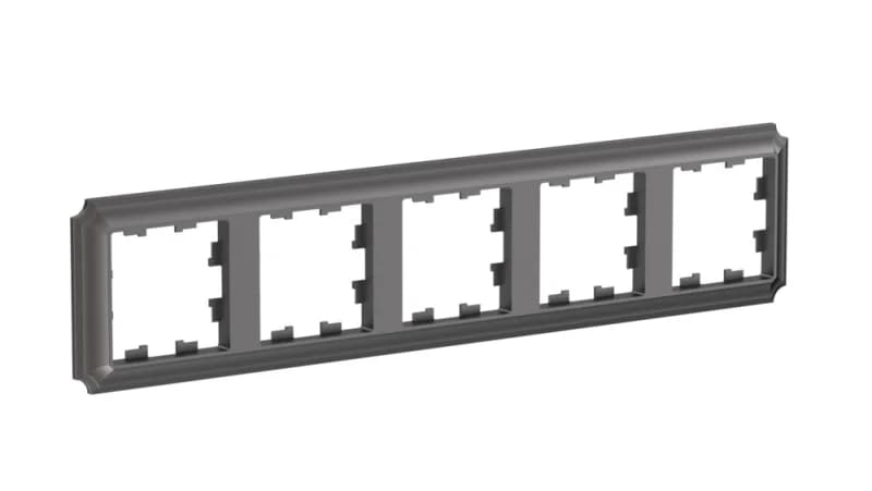 Рамка пятерная Schneider Atlasdesign Antique, универсальная, мокко