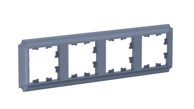 Рамка четверная Schneider Atlasdesign Antique, универсальная, грифель