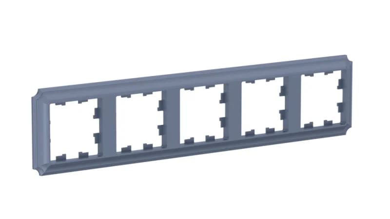 Рамка пятерная Schneider Atlasdesign Antique, универсальная, грифель