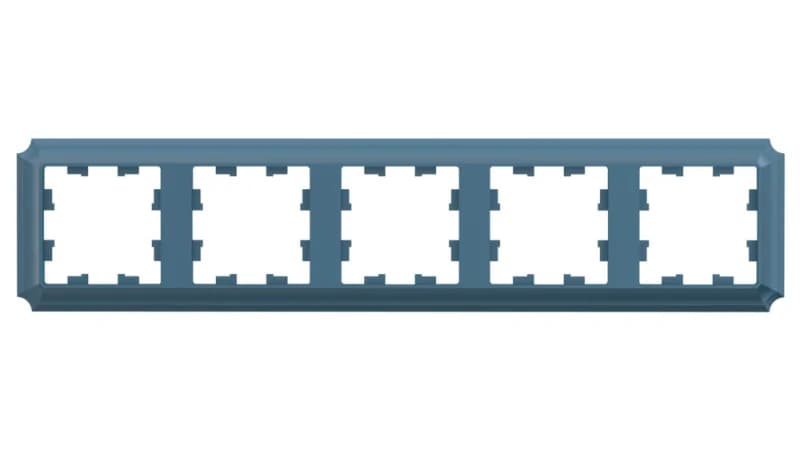 Рамка пятерная Schneider Atlasdesign Antique, универсальная, изумруд