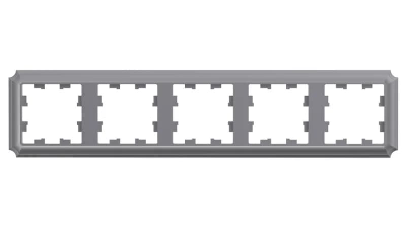 Рамка пятерная Schneider Atlasdesign Antique, универсальная, сталь