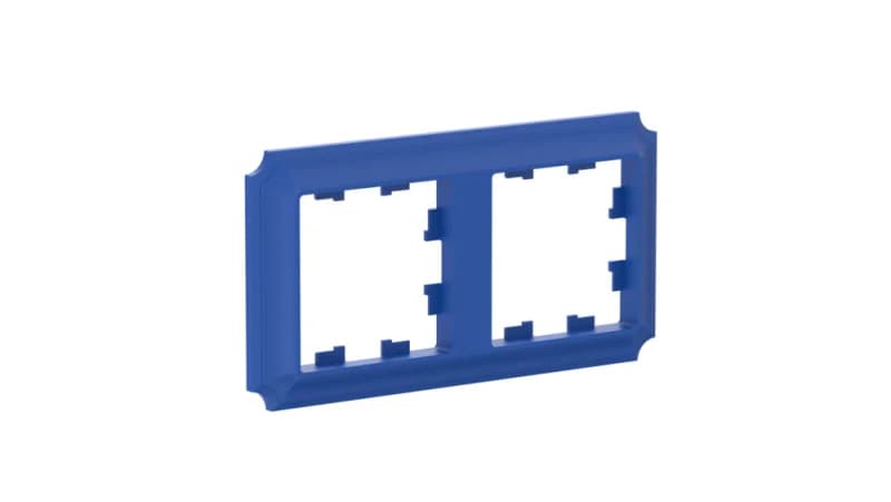 Рамка двойная Schneider Atlasdesign Antique, универсальная, лотос